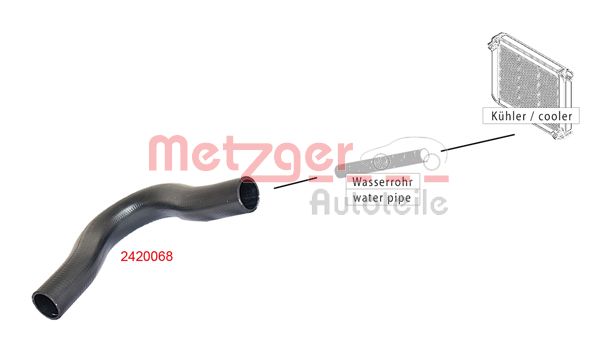METZGER 2420068 Kühlerschlauch